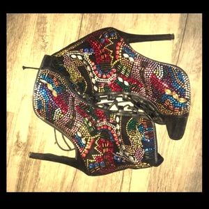 Embellished Giuseppe Zanotti(multi colored)
